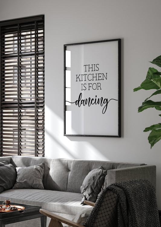 This Kitchen Is For Dancing Print 2
