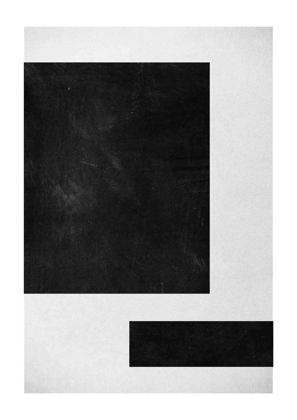 Black White Abstract 1 Wall Art - detail