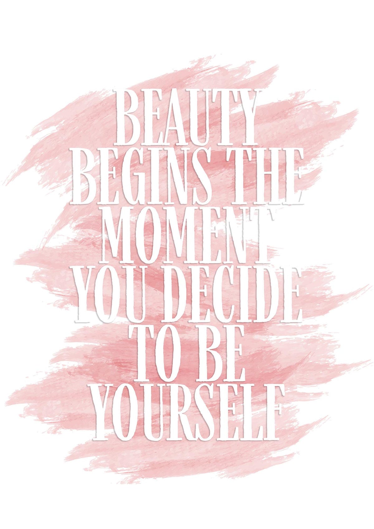 Beauty Begins The Moment" Wall Art - detail