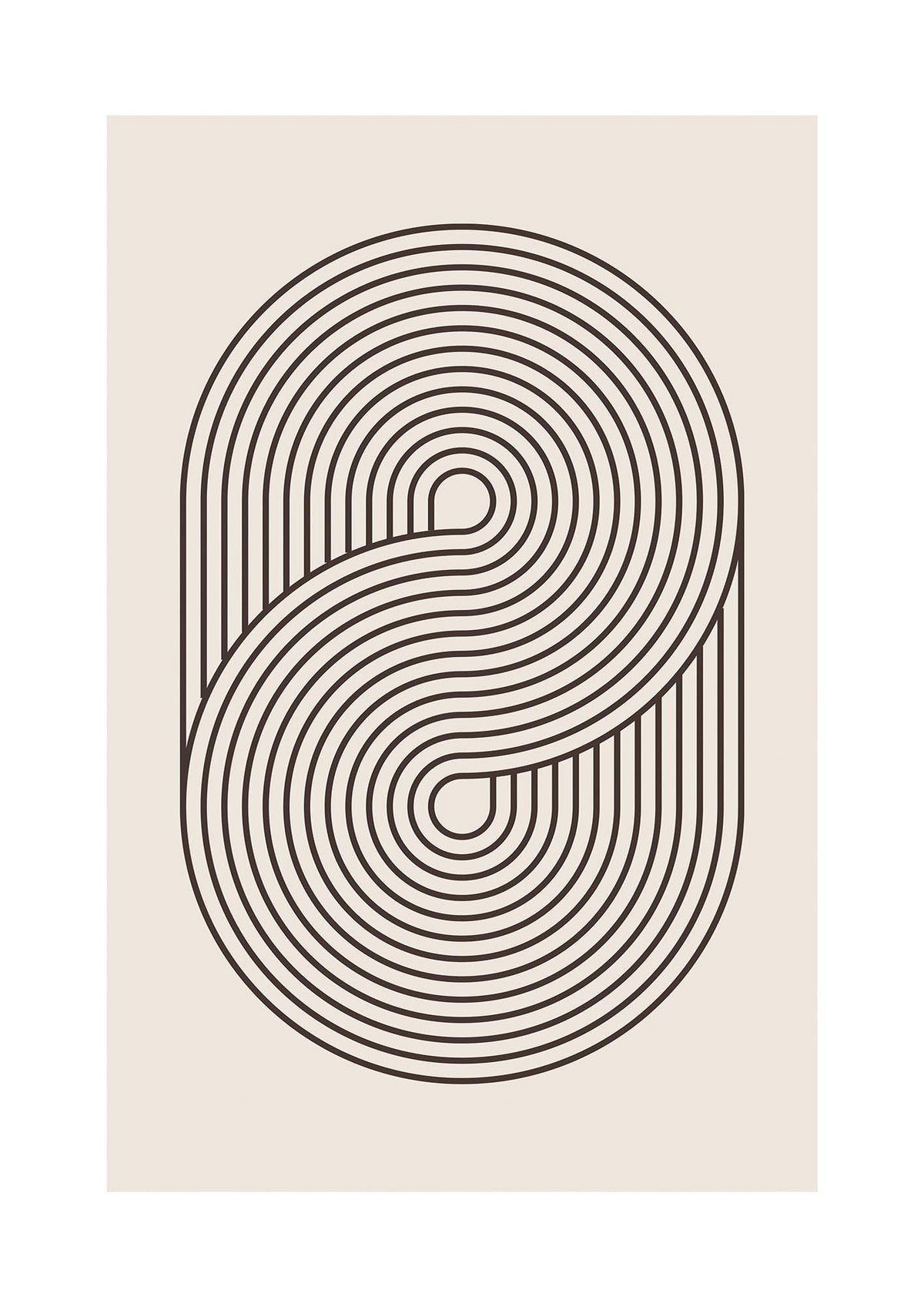 Bohemian Mid Century Minimal Style Art For The Home - detail
