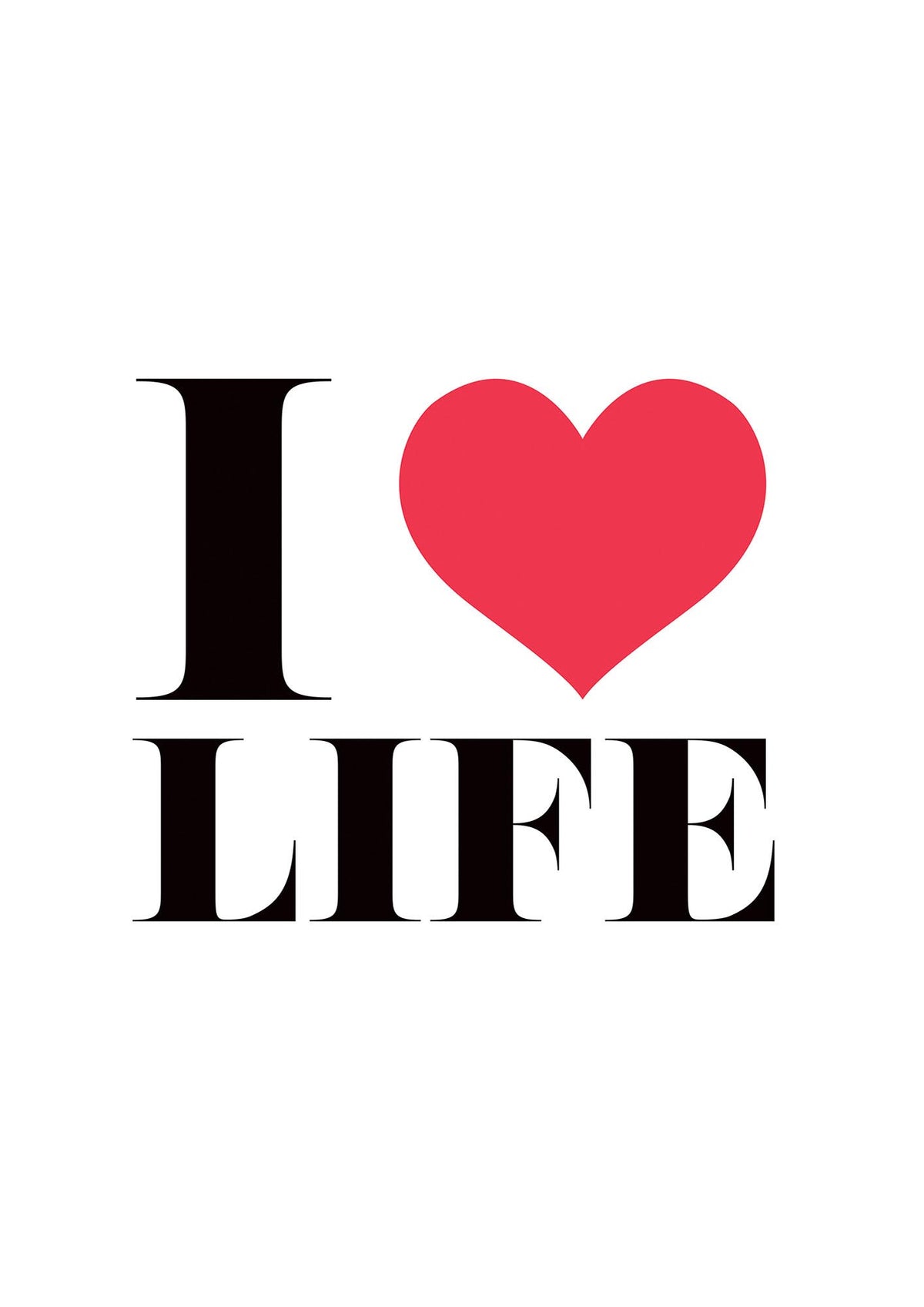 I Heart Life" Art For The Home - detail