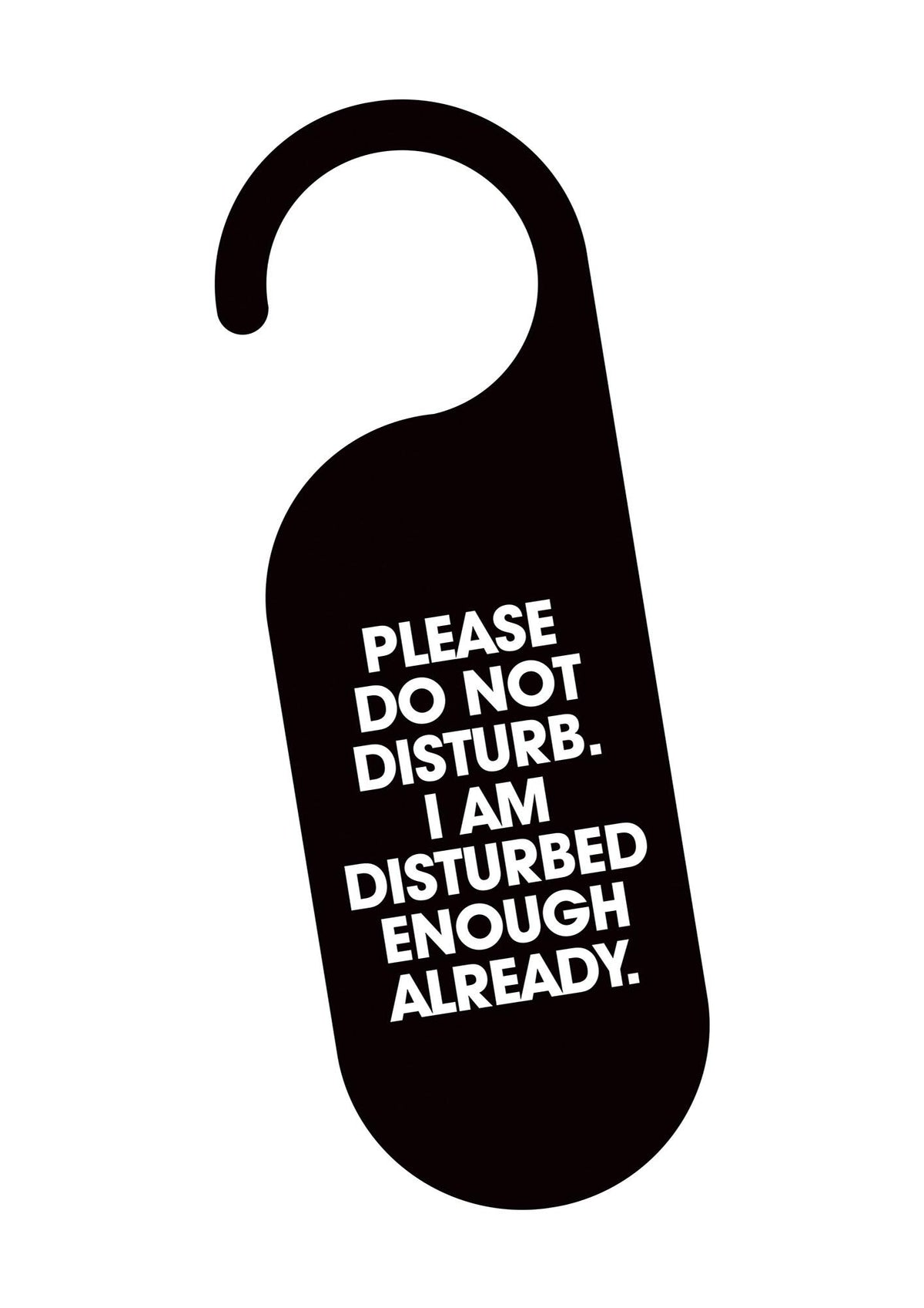 Please Do Not Disturb" Wall Art - detail