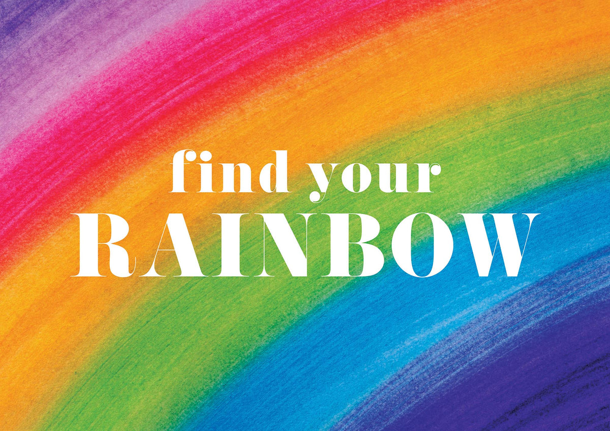 Find Your Rainbow" Art For The Home - detail