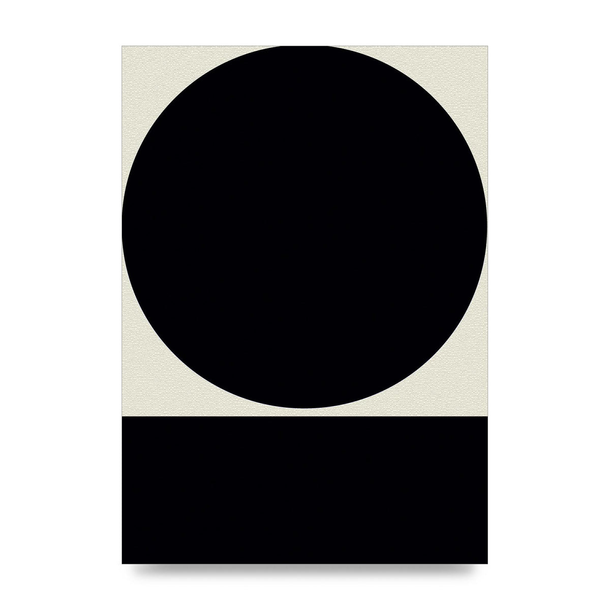 Abstract Bold Block Circle Shape Art For The Home - unframed print
