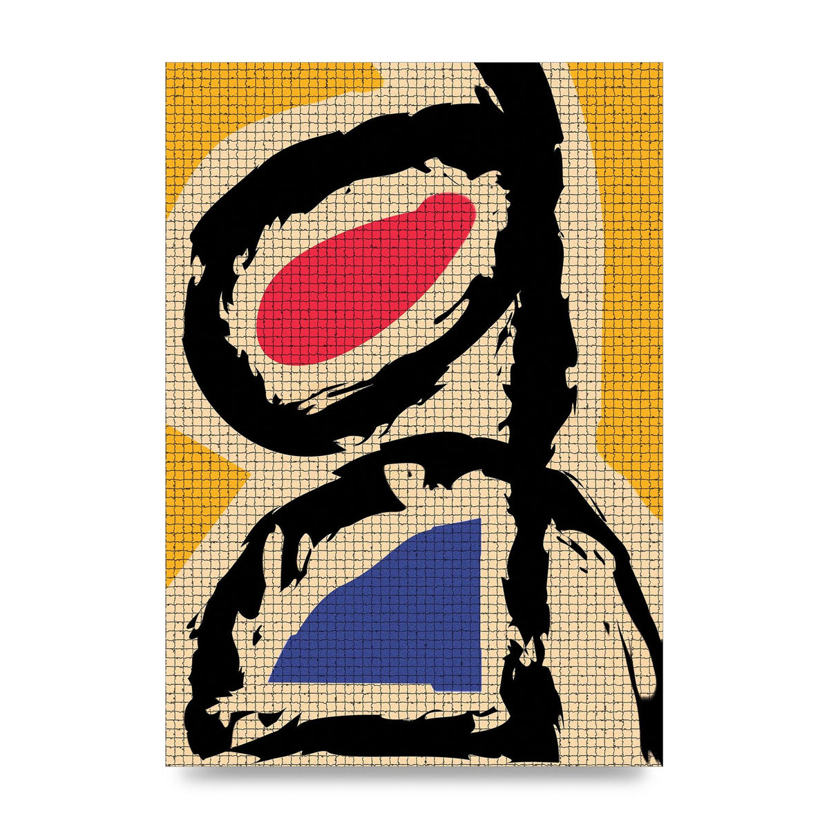 Abstract Colour Splash Wall Art - unframed print