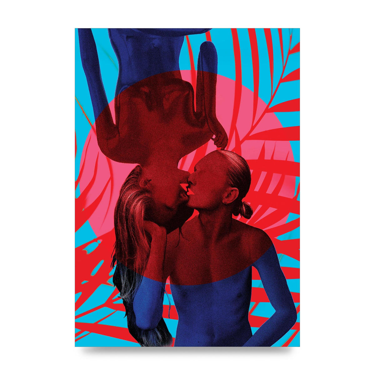 Tropical Lofi Kiss Wall Art - unframed print
