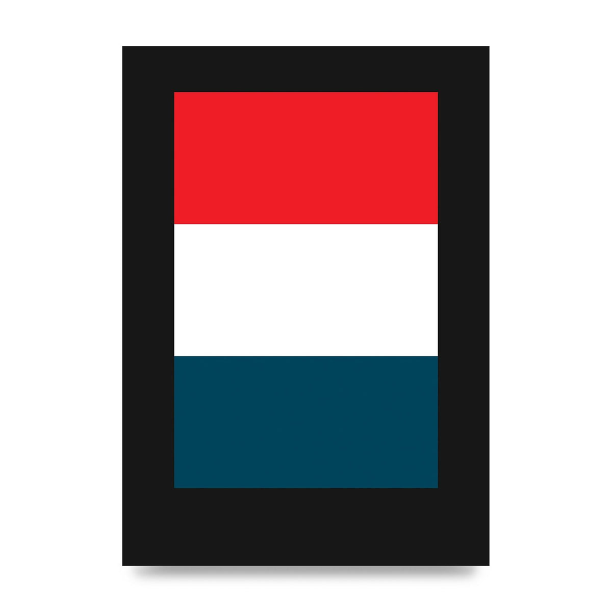 Bold Geometric Three Printed Poster - unframed print