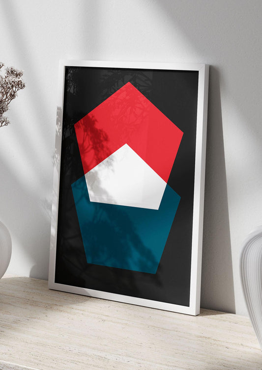 Bold Geometric Art For The Home - living room 2