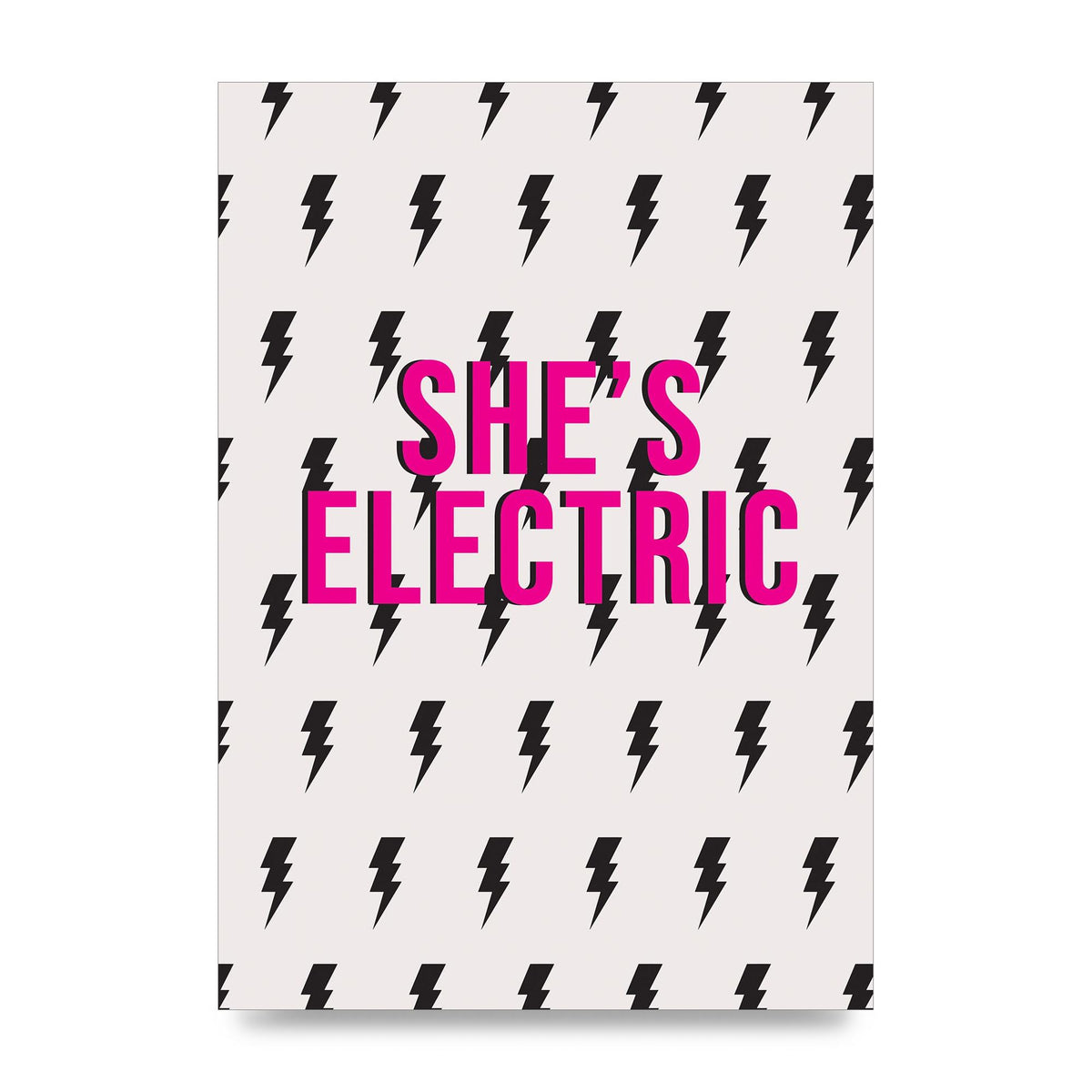 Shes Electric Pattern Wall Art - unframed print