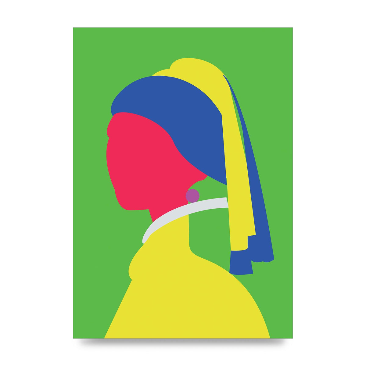 Painting Recreation Girl With The Pearl Earring Wall Art - unframed print