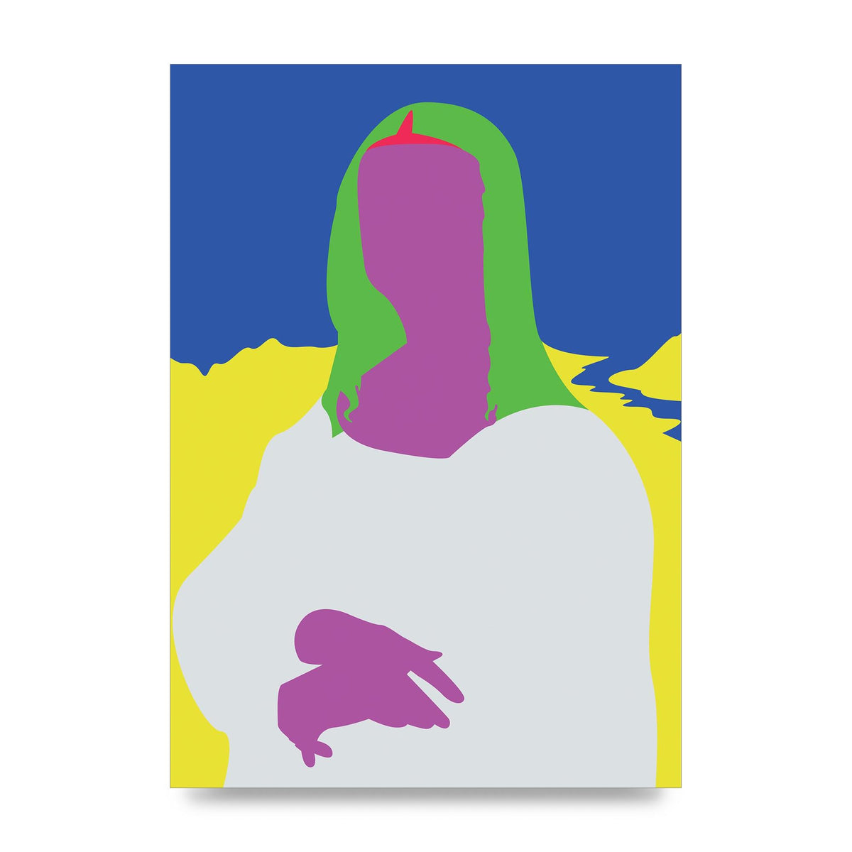 Painting Recreation Mona Lisa Illustrative Art For The Home - unframed print