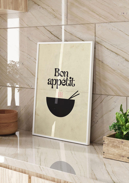Bon Appetit Distressed Bowl" Wall Art - kitchen 2