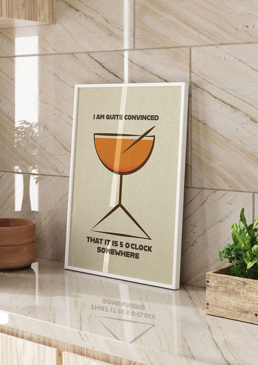 Retro 5 Oclock Somewhere" Art For The Home - kitchen 2