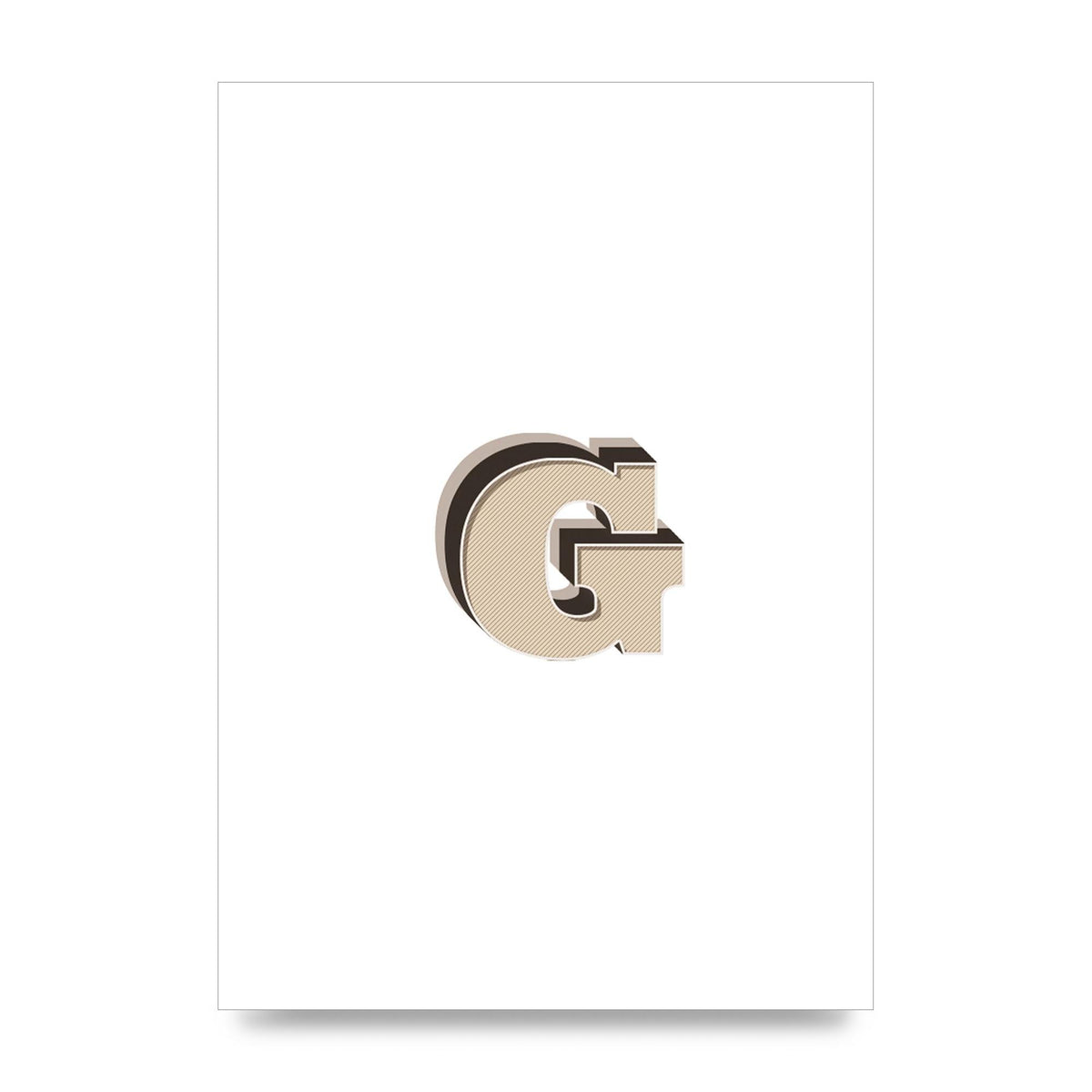 Alphabet Mix Match G" Printed Poster - unframed print