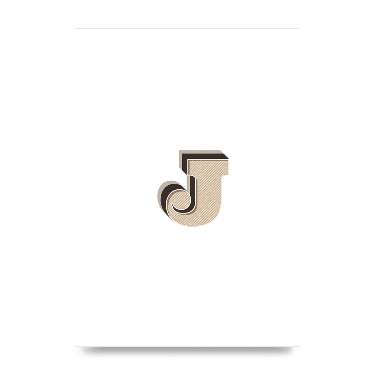 Alphabet Mix Match J" Printed Poster - unframed print
