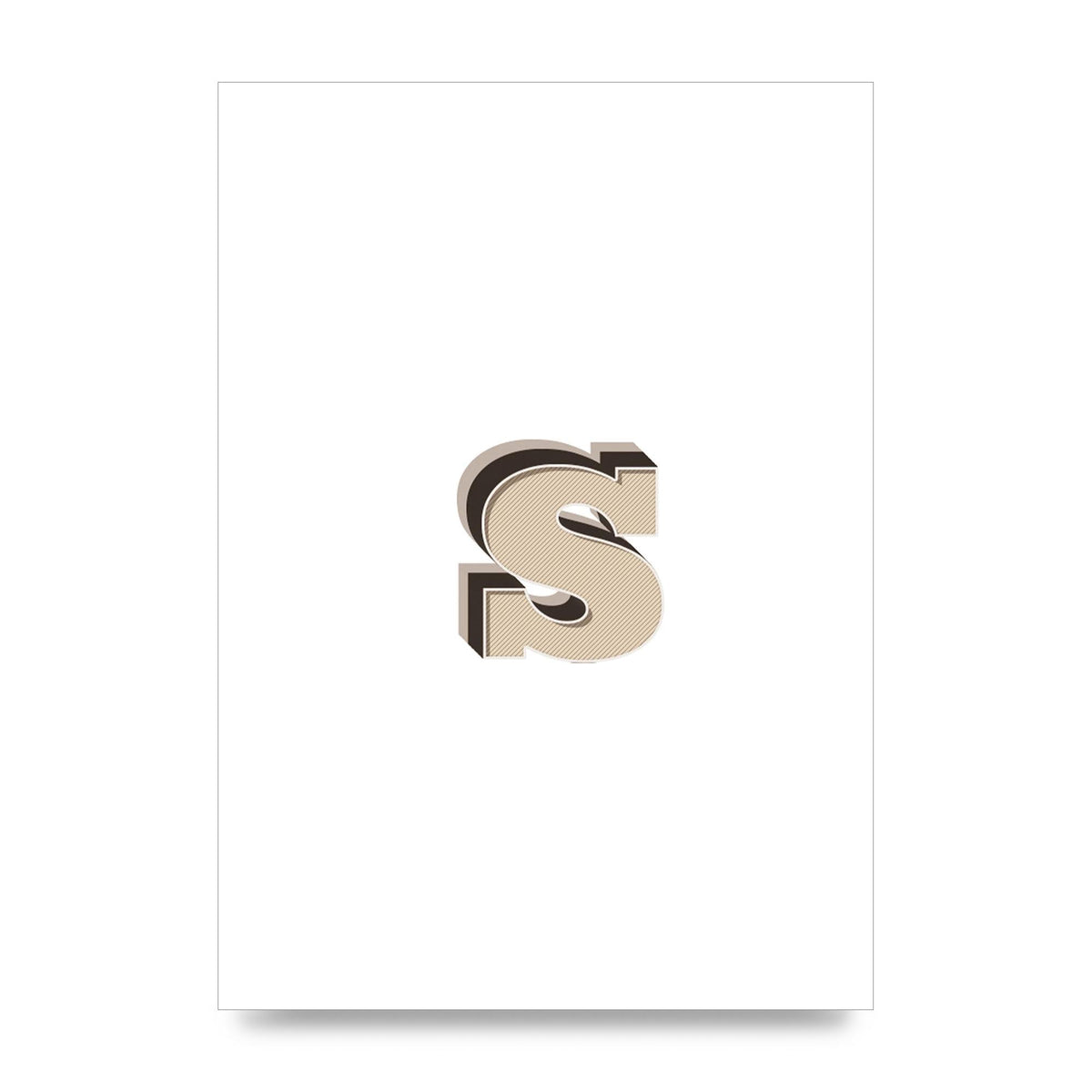 Alphabet Mix Match S" Printed Poster - unframed print