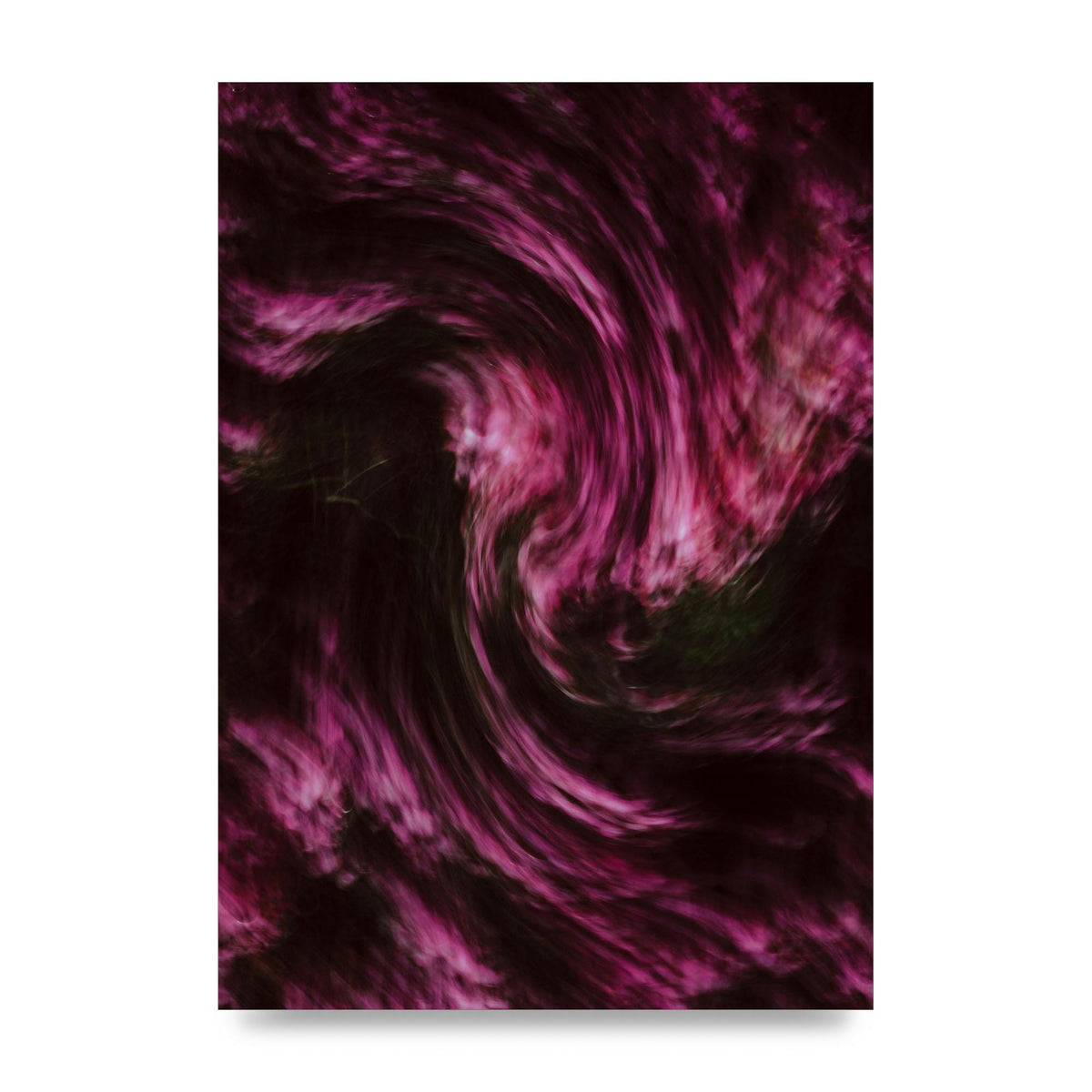 Pink Light Swirl Pattern Printed Poster - unframed print