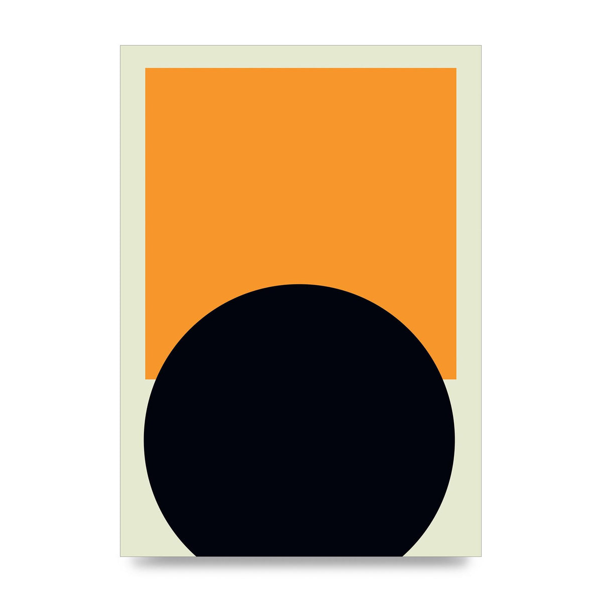 Abstract Shape Mustard Two Art For The Home - unframed print