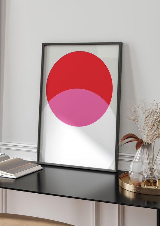 Abstract Rgb Shape One Printed Poster - living room 4