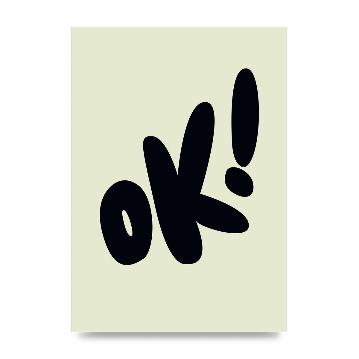 OK Bubble" Art For The Home - unframed print