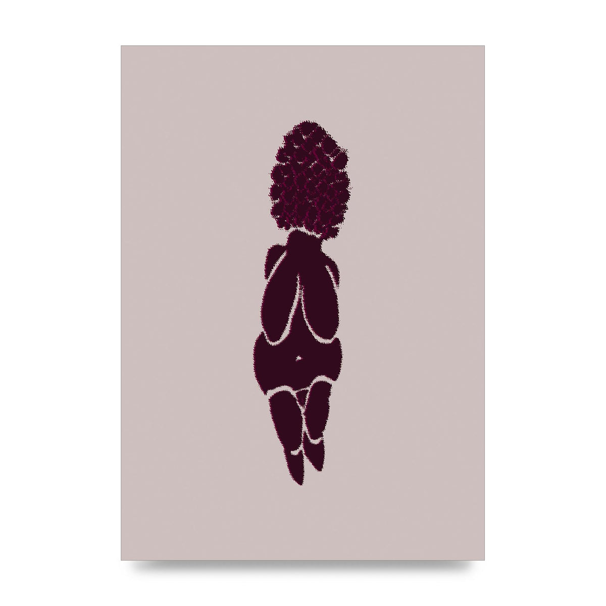 Abstract Painted Figure Wall Art - unframed print