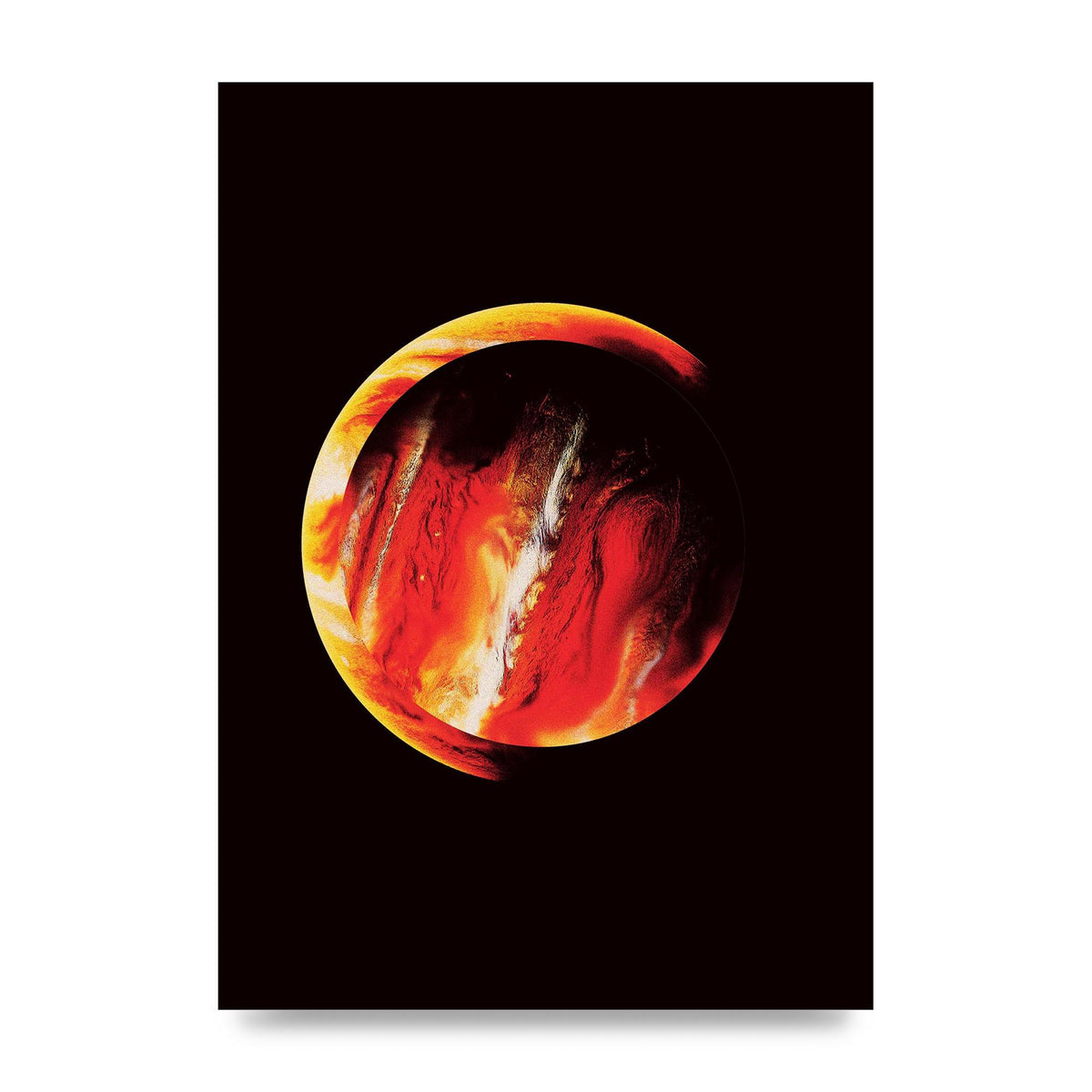 Abstract Mars Painting Wall Art - unframed print
