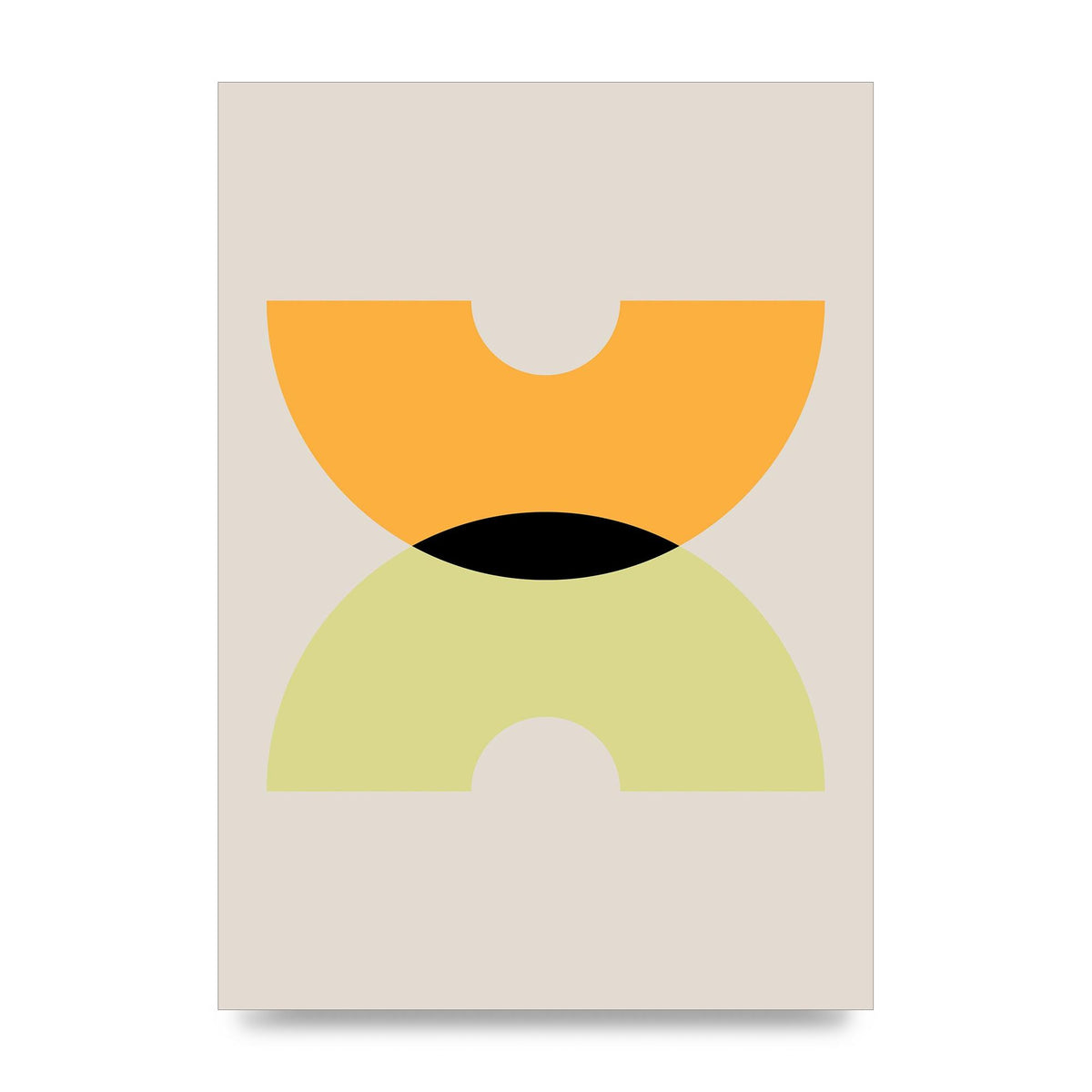 Graphic Arch Yellow One Wall Art - unframed print