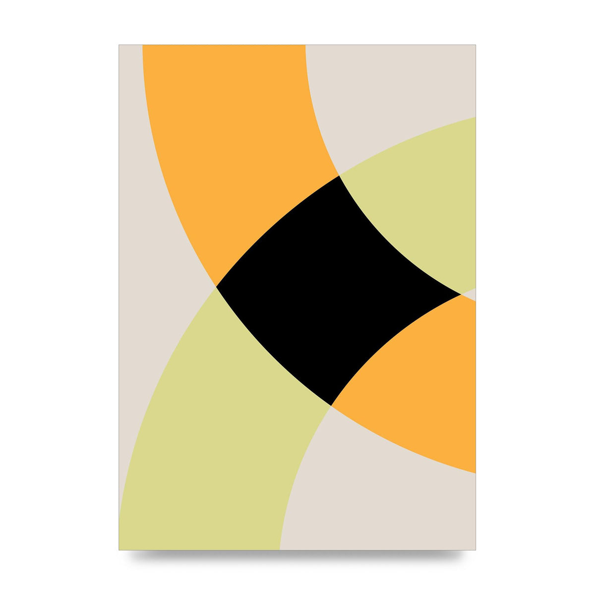 Graphic Arch Yellow Five Art For The Home - unframed print