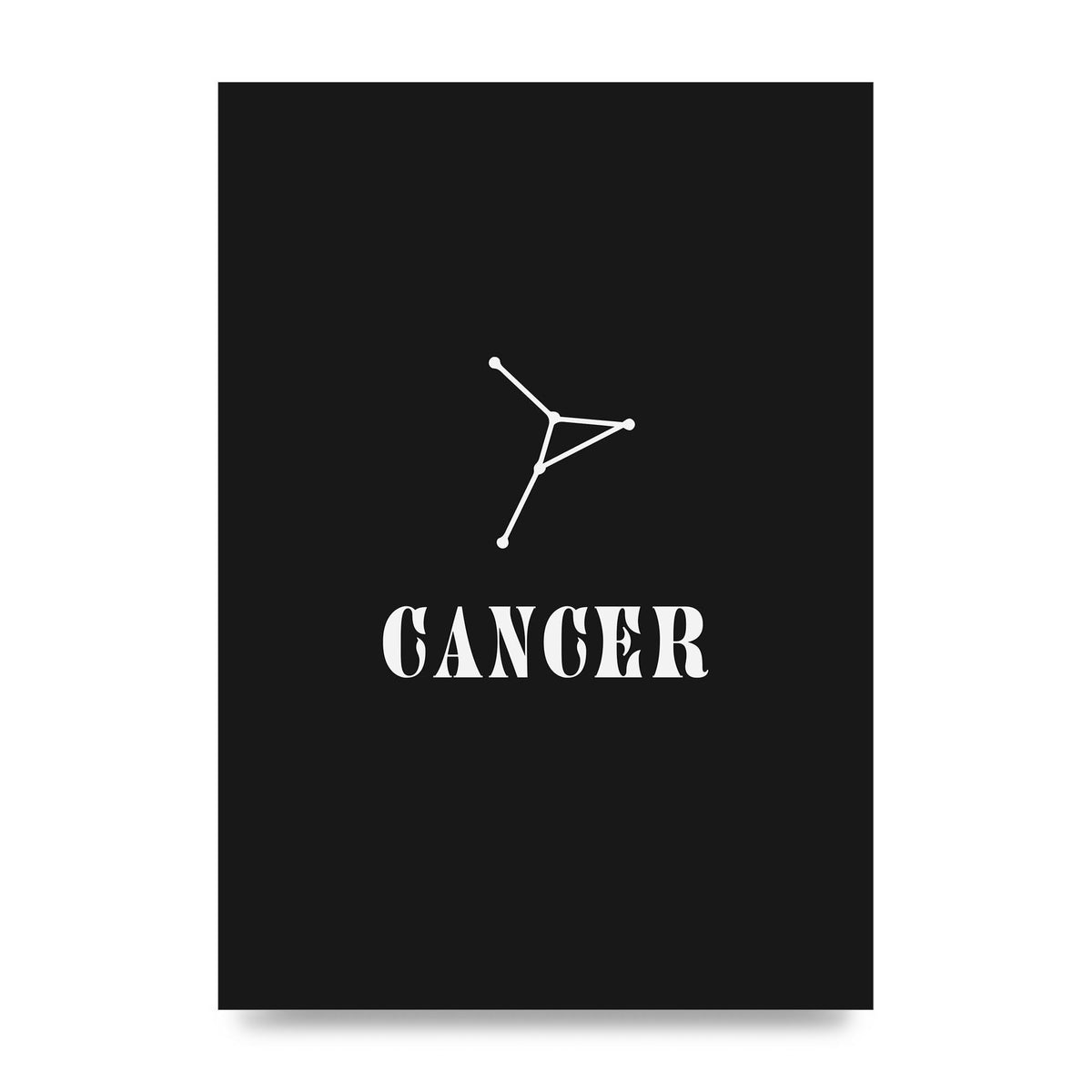 Minimalist Horoscope Star Sign Series Cancer Wall Art - unframed print