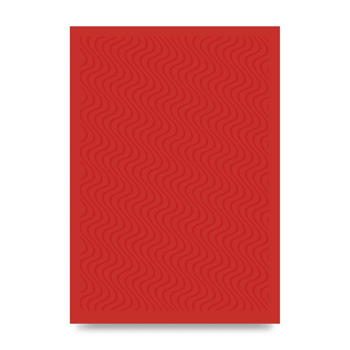 Abstract Line Illusion Red Art For The Home - unframed print