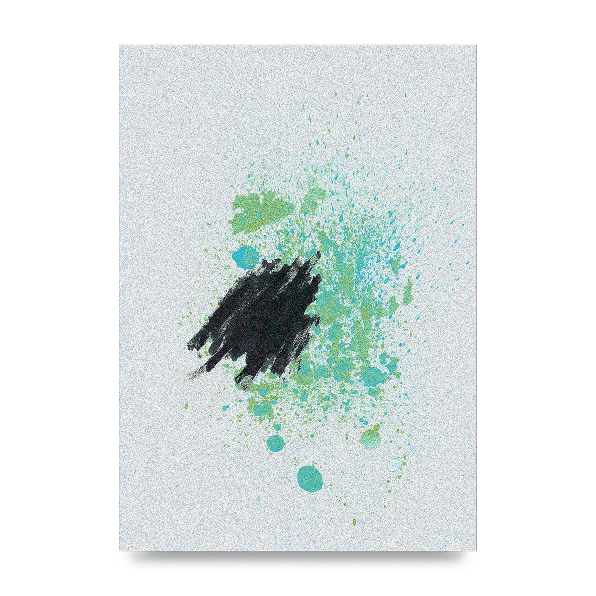 Spray Paint Smudge Printed Poster - unframed print