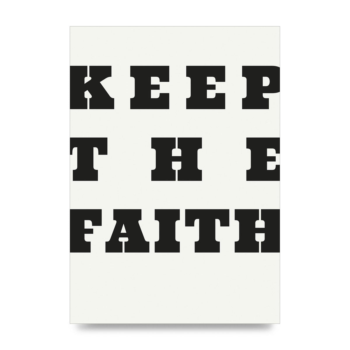 Keep The Faith" Wall Art - unframed print
