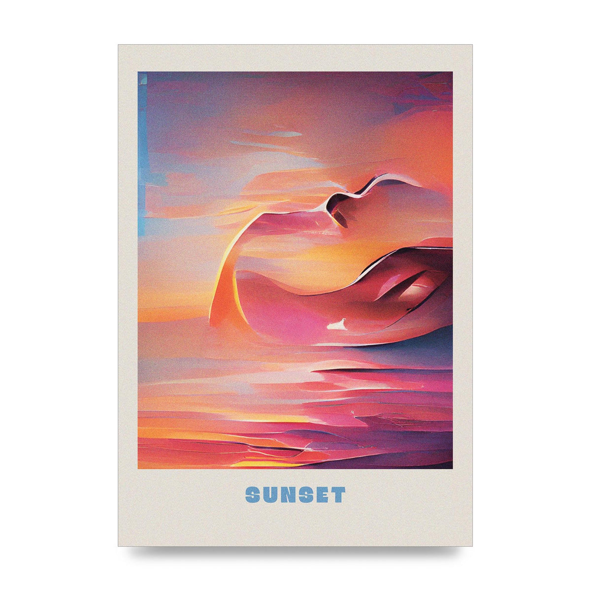 Painted Sunset Three Wall Art - unframed print