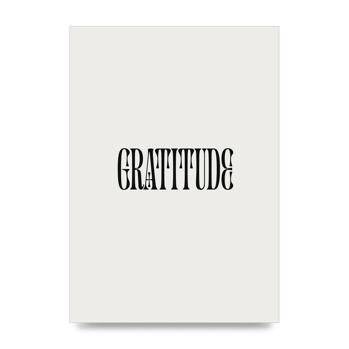 Gratitude Inspirational Quote Wall Art - unframed print