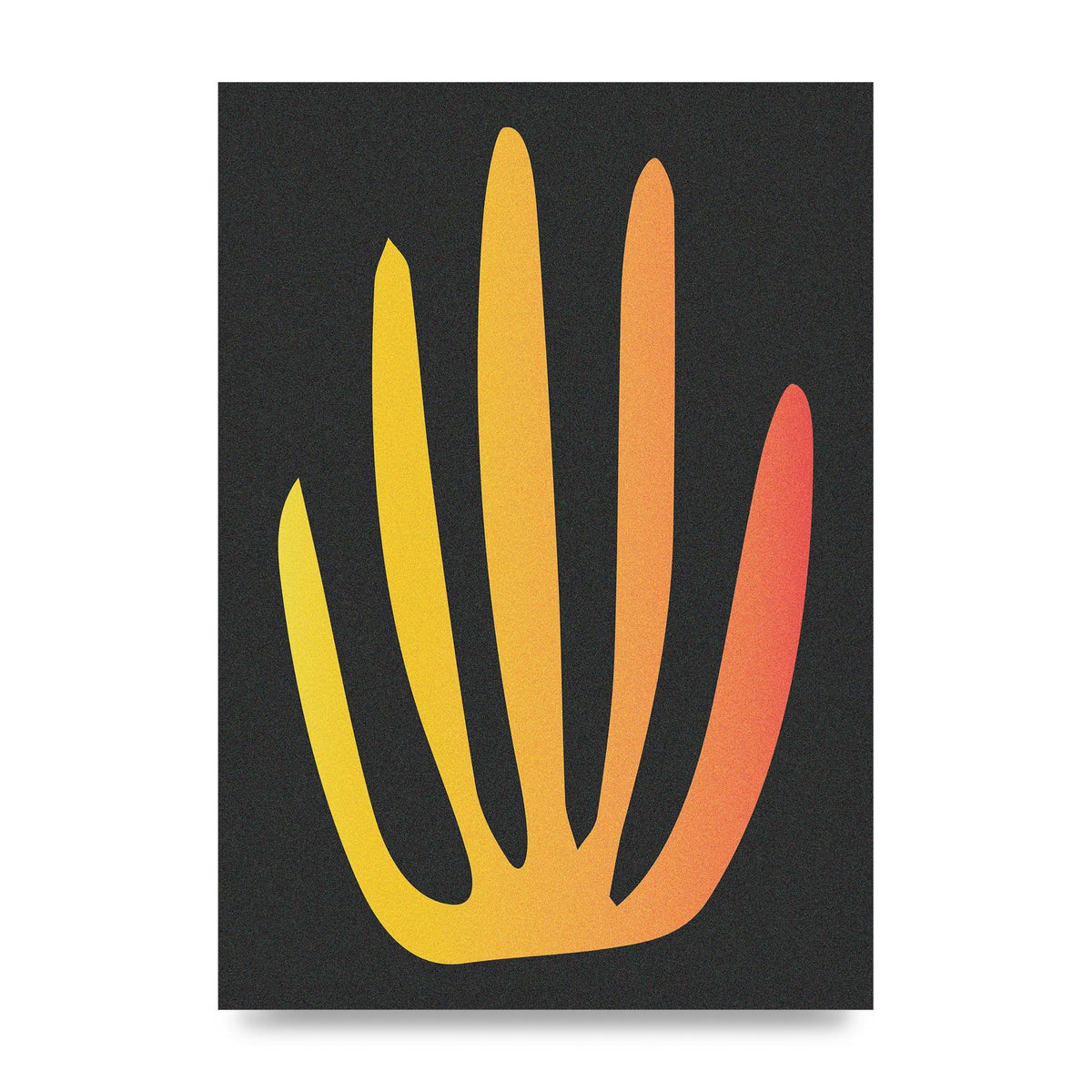Abstract Orange Coral Four Art For The Home - unframed print