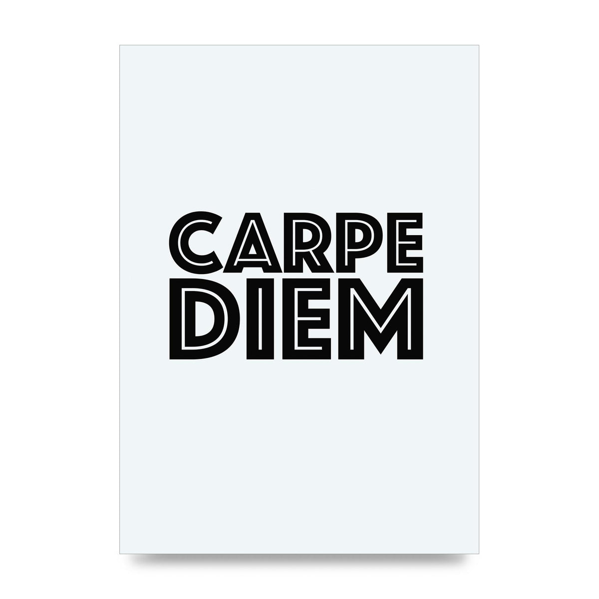 Carpe Diem White" Wall Art - unframed print