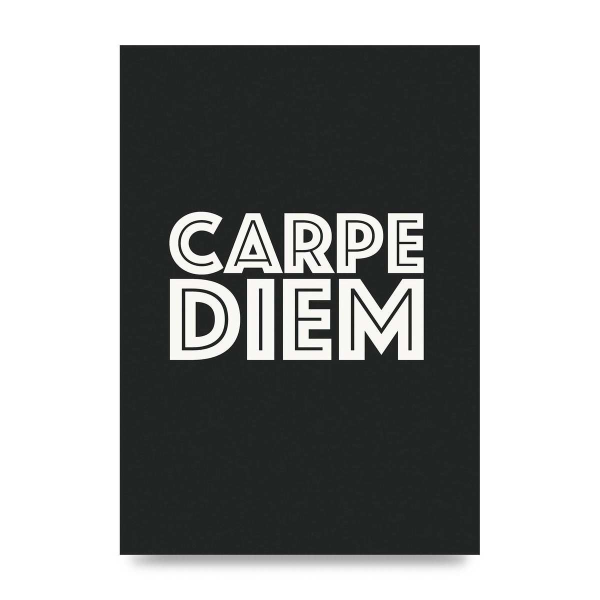 Carpe Diem Dark Grey" Art For The Home - unframed print
