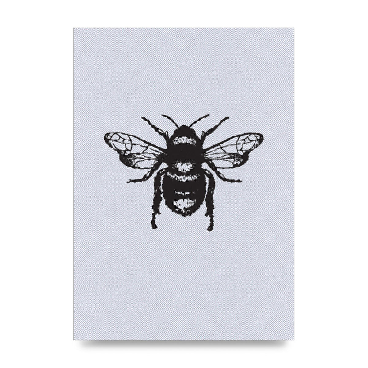 Bee Illustration Printed Poster - unframed print