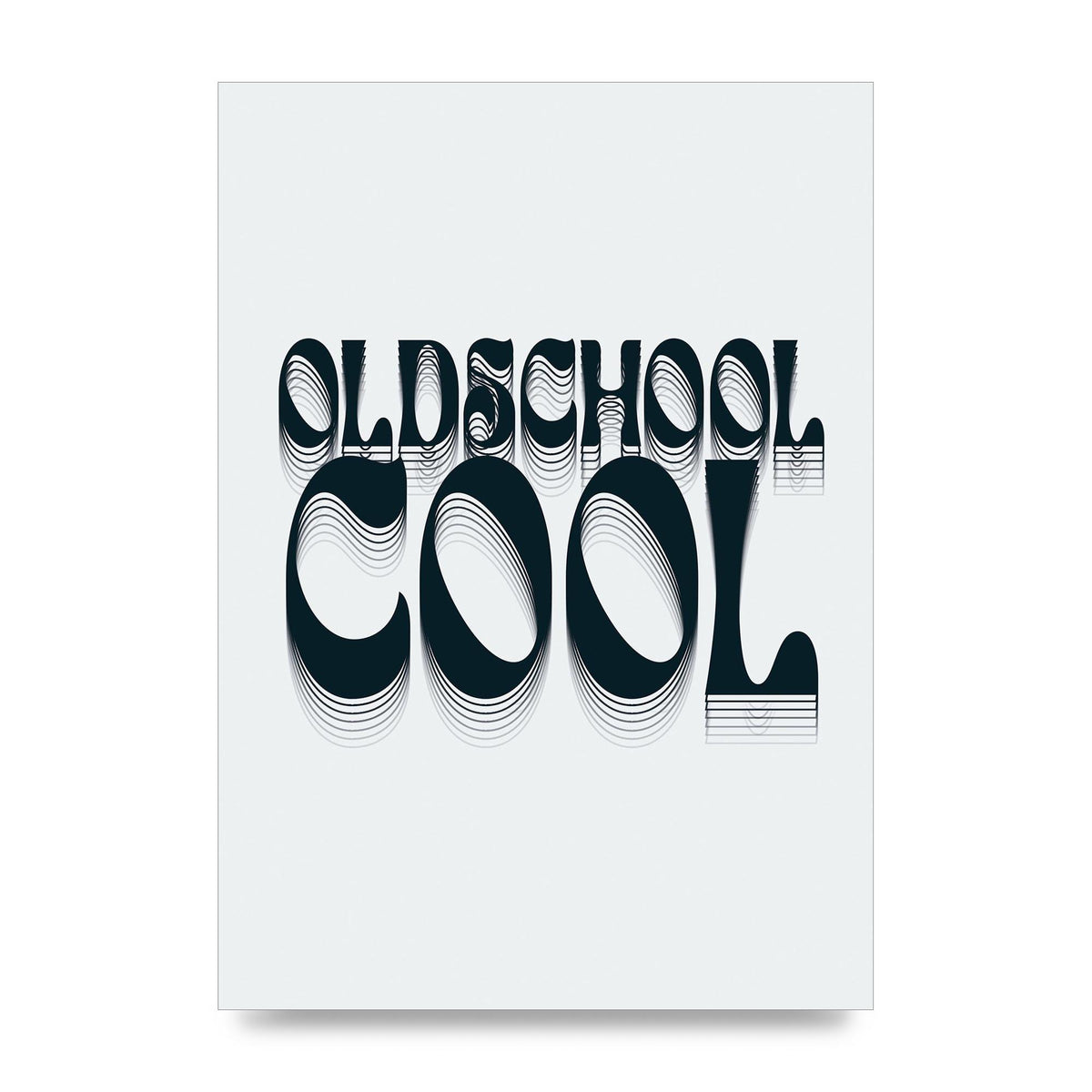 Oldschool Cool Retro" Printed Poster - unframed print