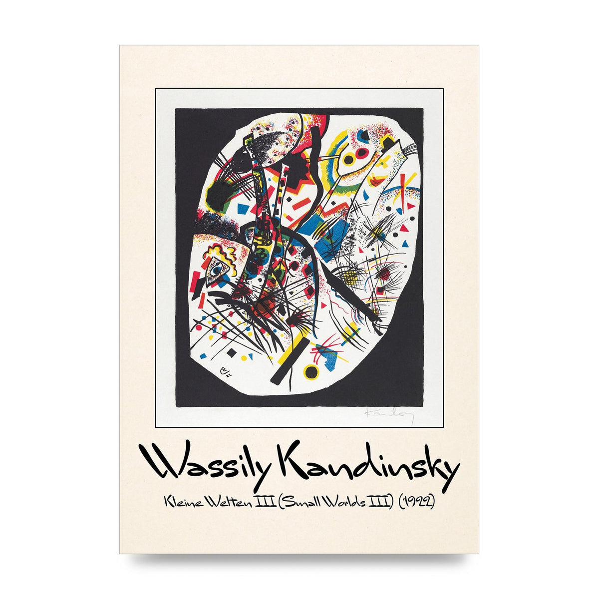 Wassily Kandinsky Kleine Welten Iii Small Worlds Iii 1922 Wall Art - unframed print