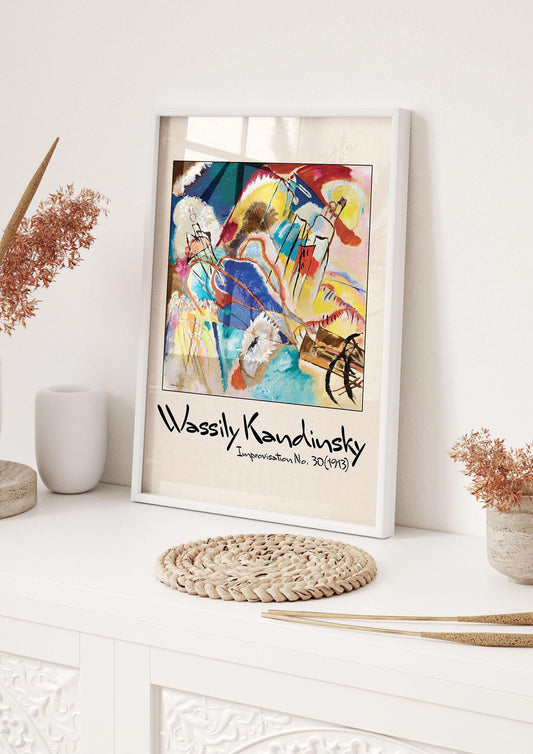 Wassily Kandinsky Improvisation No 30 1913 Printed Poster - hall 1