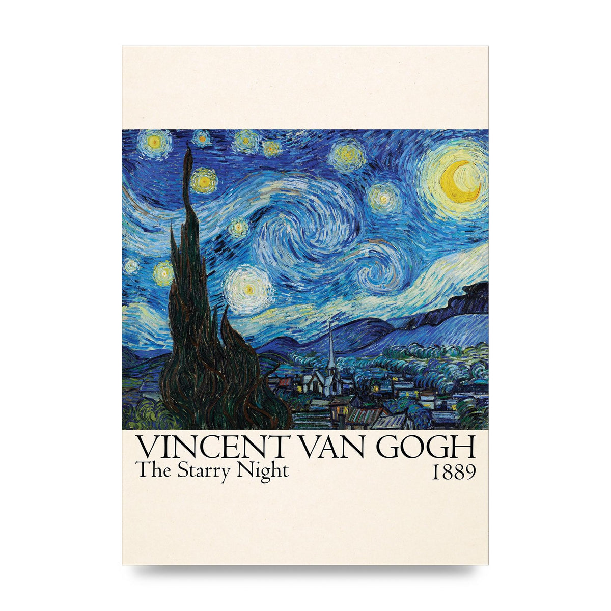 Vincent Van Gogh The Starry Night 1889 Art For The Home - unframed print
