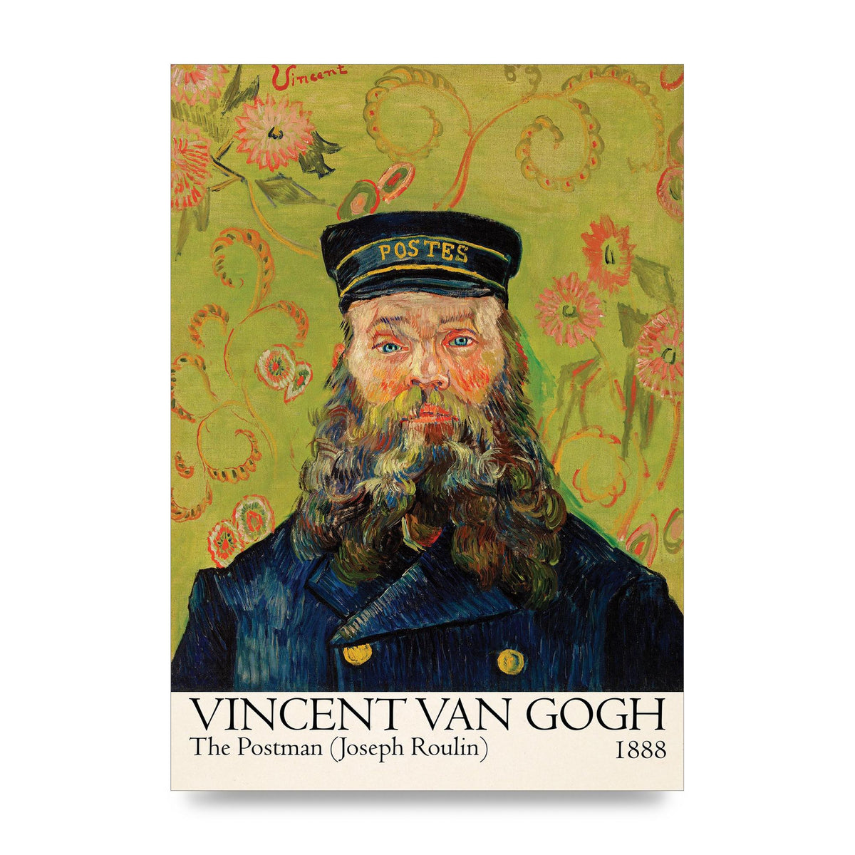 Vincent Van Gogh The Postman Joseph Roulin 1888 Wall Art - unframed print