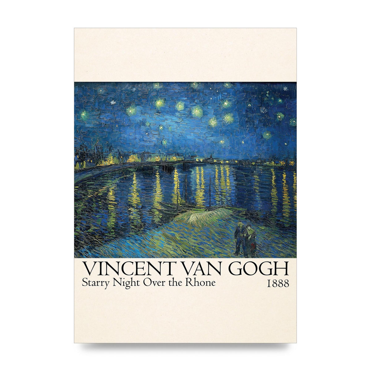 Vincent Van Gogh Starry Night Over The Rhone 1888 Wall Art - unframed print