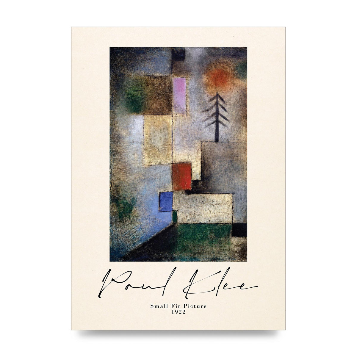Paul Klee Small Fir Picture 1922 Wall Art - unframed print