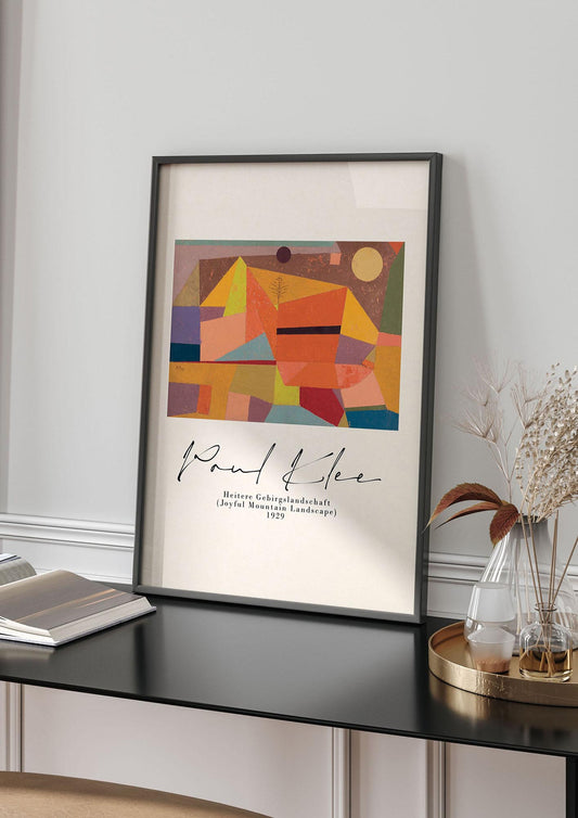 Paul Klee Joyful Mountain Landscape 1929 Art For The Home - living room 4