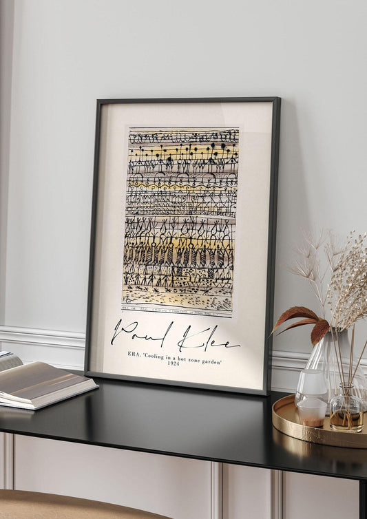 Paul Klee Era Cooling In A Hot Zone Garden 1924 Wall Art - living room 4