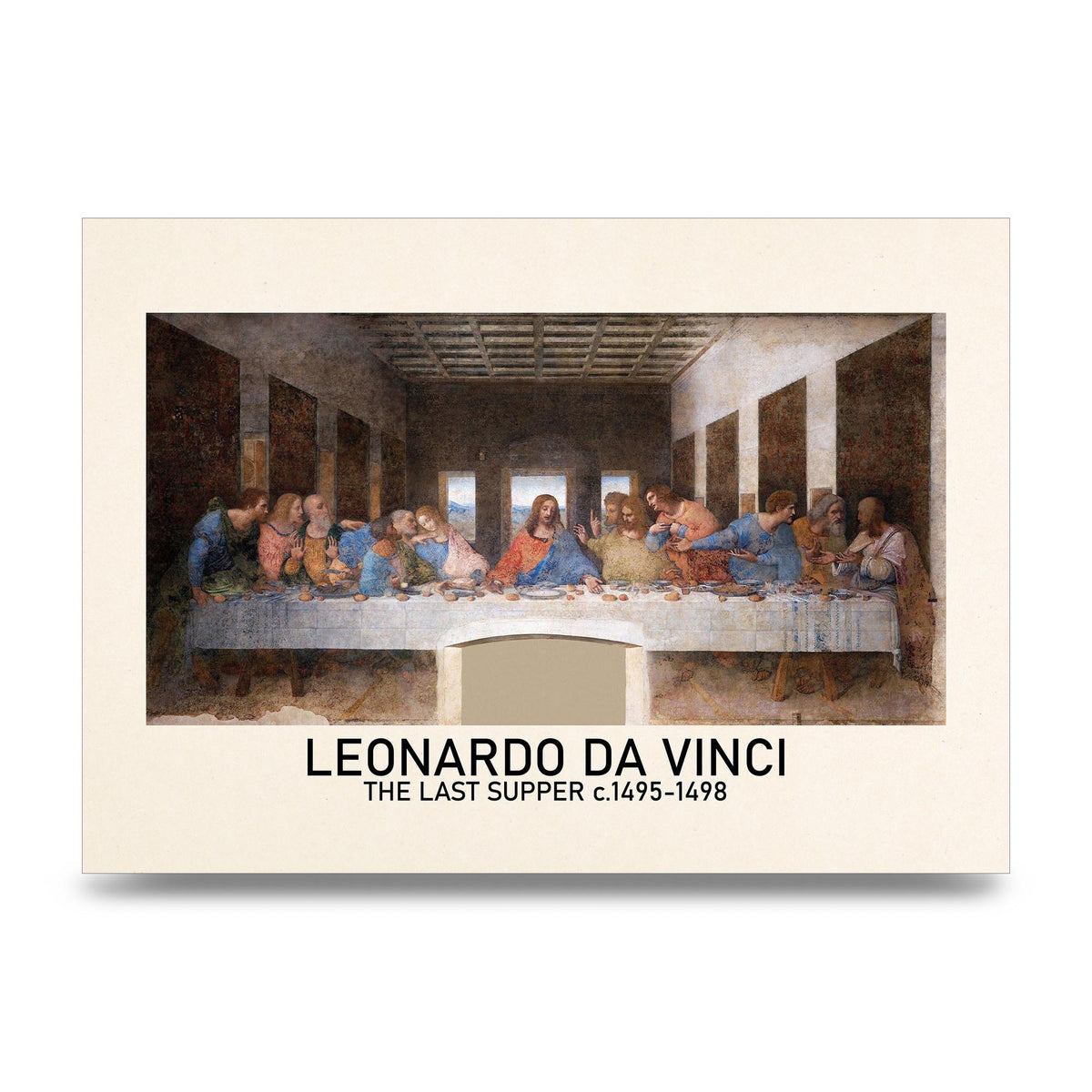 Leonardo Da Vinci The Last Supper 1495 1498 Wall Art - unframed print
