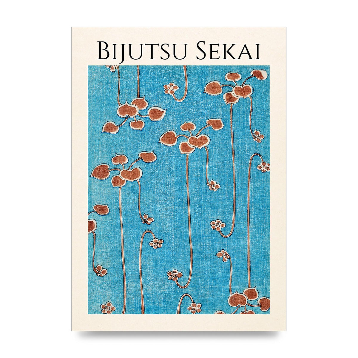 Bijutsu Sekai Vine Illustration Wall Art - unframed print