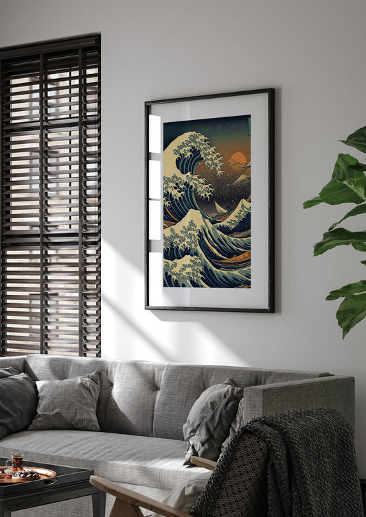 The Great Wave off Kanagawa Inspired Art Poster